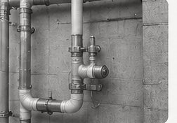 判別しづらい配管の写真